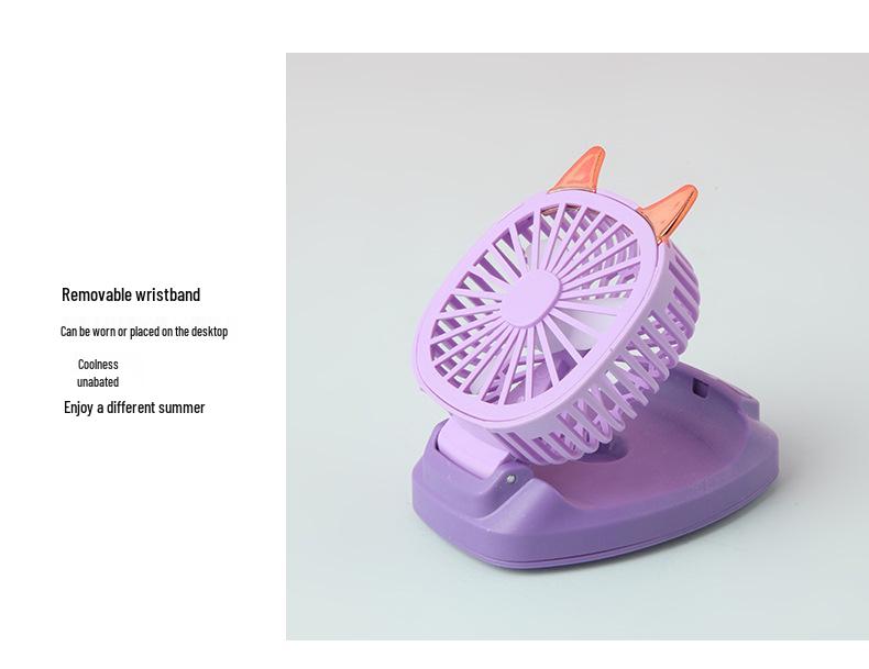 Children's Cartoon USB Portable Folding Wristband Fan – Perfect for Children’s Day Gift
