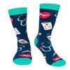 Unisex Medical-Themed Mid-Calf Cotton Socks for Nurses, Doctors, Hospital Staff, and Students