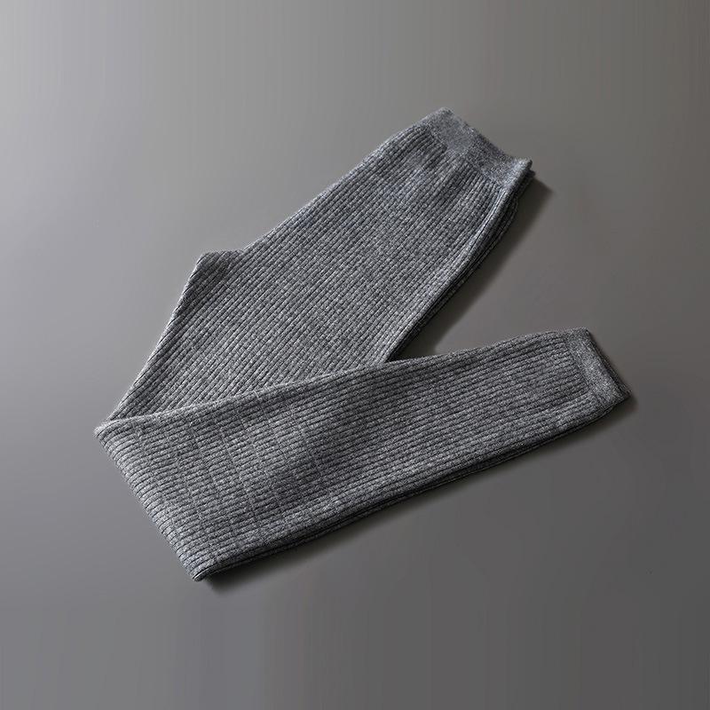 

Women s Wool Warm Striped Double-Layer Pants - 2025 New Autumn/Winter Collection Large