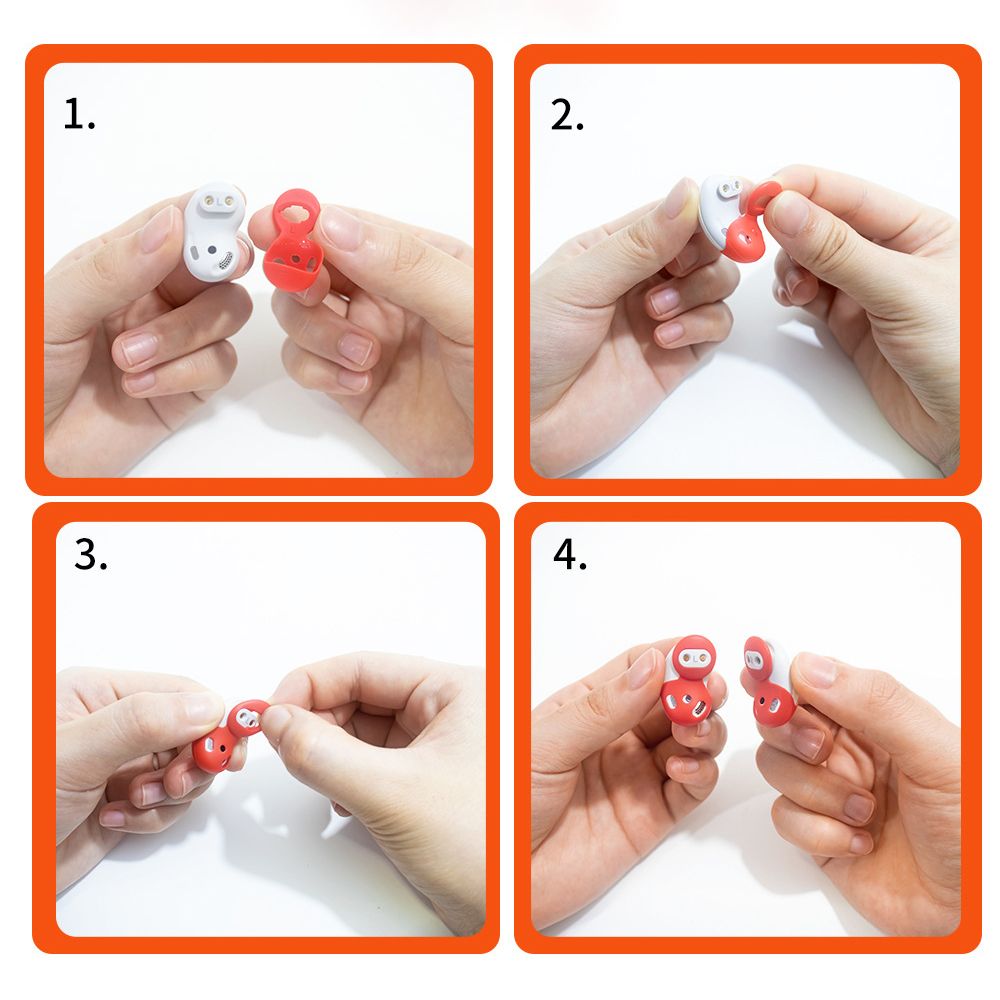 8 Pairs Soft Silicone Earbuds Cover Eartips Ear Cap Earplugs Earhook for SAMSUNG Galaxy Buds live Bluetooth Earphones Headphones