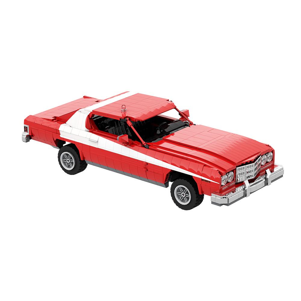Starsky & Hutch Building Blocks Ord Gran Torino 1975 Starsky & Hutch Bricks Model Educational Toys Gift