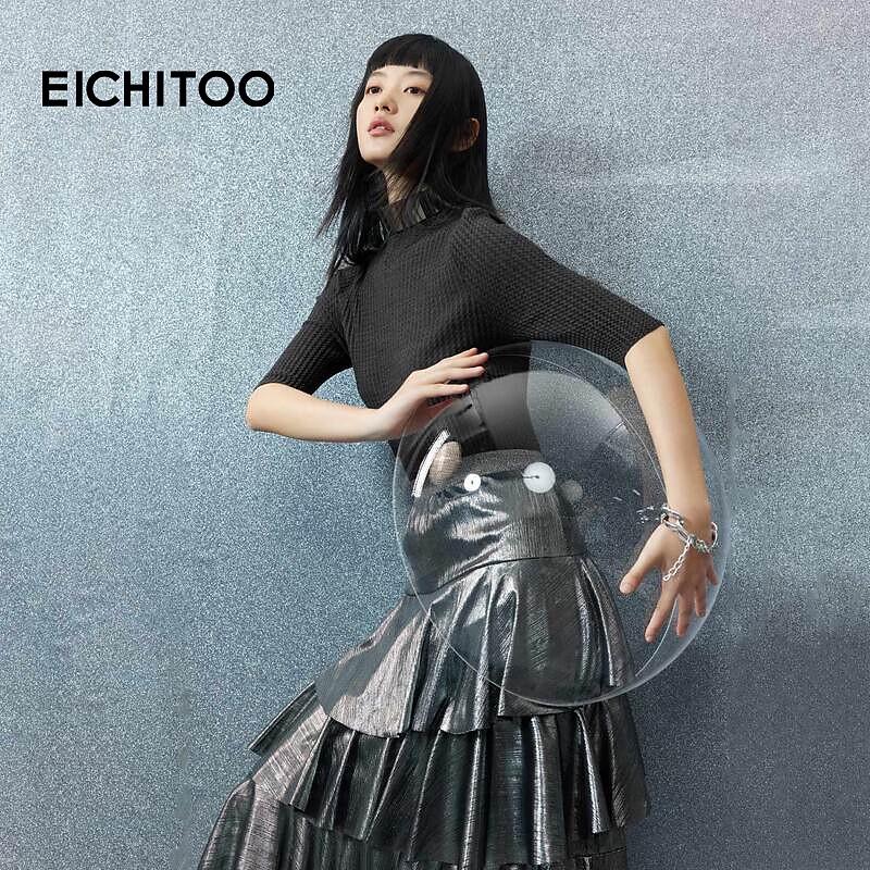 EICHITOO Women s Autumn Mid-Sleeve Knit Pullover M