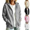 Dameskleurige Hooded Jas voor Herfst en Winter
