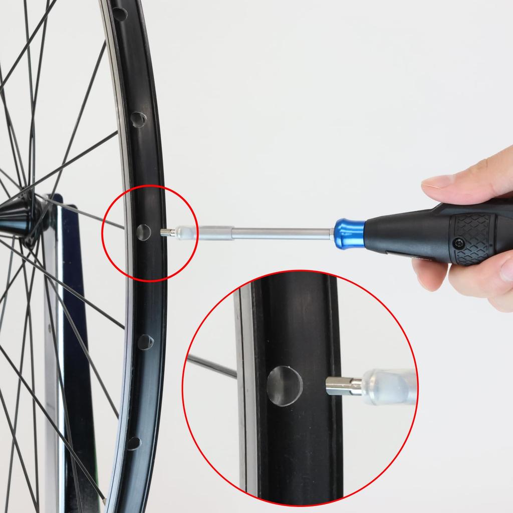 HOZAN Electric Nipple Driver, Compatible with Nipples #12/13/14/15, for Wheel Assembly/Disassembly, Improved Work Efficiency, D-710