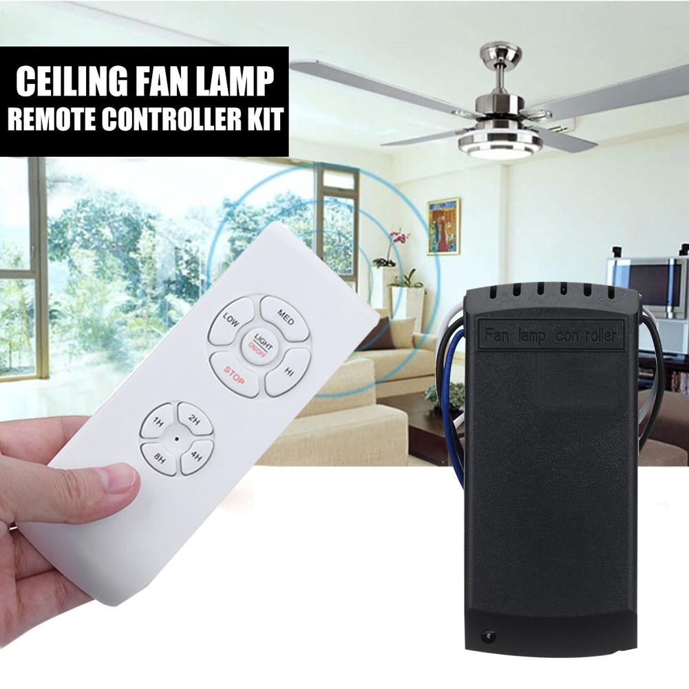 

Universal Ceiling Fan Lamp Remote Controller Kit Smart Remote Adjust 3 Speed 4 Timing Ceiling Fan Light Remote Control Switch China Mainland