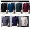 Pierre Cardin Men's Thickened Knit Pullover – Casual Autumn/Winter Long-Sleeved Sweater for Middle-Aged Men