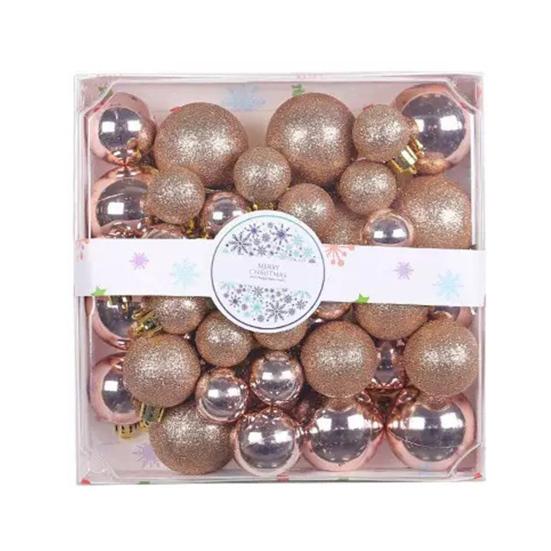 Yousheng 44 Pcs Christmas Balls Ornaments Shatterproof Plastic Baubles Xmas Tree Hanging Decoration for Holiday Party Wedding Decor