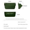 3pcs Wall Mounted Flowerpot Garden Plant Wall Hanging Flowerpot Hanging Plant Wall Box Plastic Container Can Be Assembled Tray