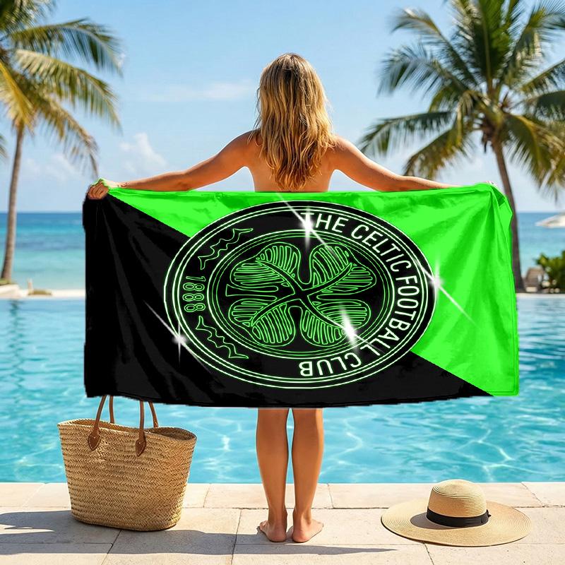 Asciugamano da Spiaggia Celtic FC Asciugatura Rapida Microfibra Assorbente Portatile da Viaggio Asciugamano da Nuoto