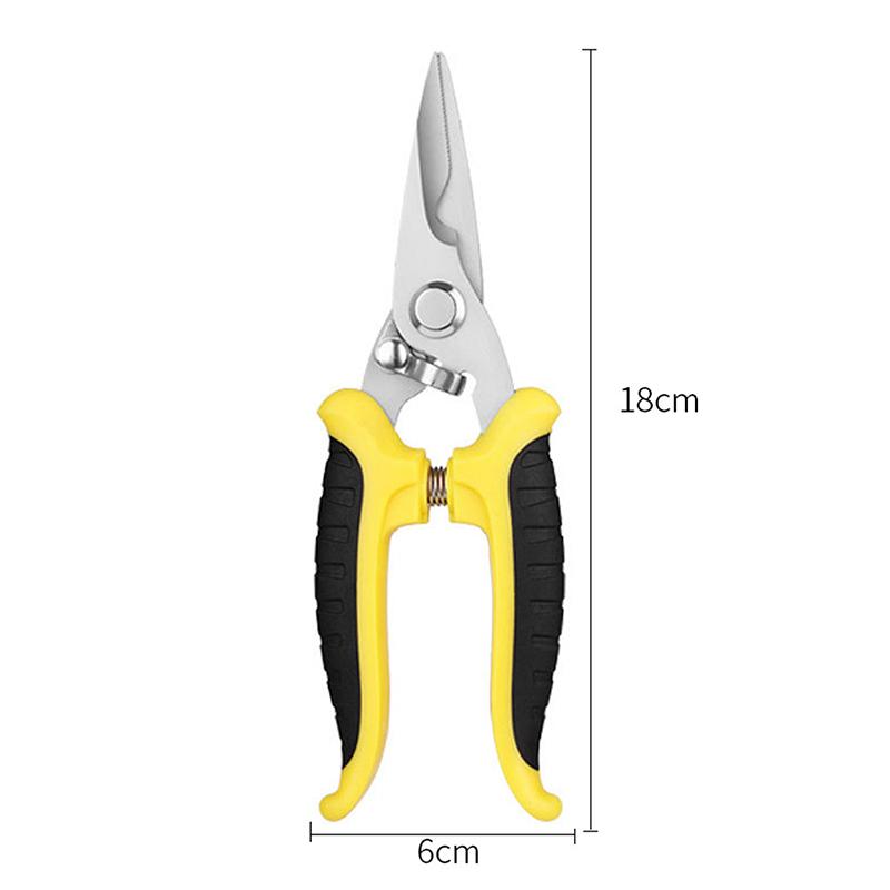 1Pc Stainless Steel Electrician Scissors Multifunction Hand Tool For Cutting Wire Groove And Thin Steel Plate