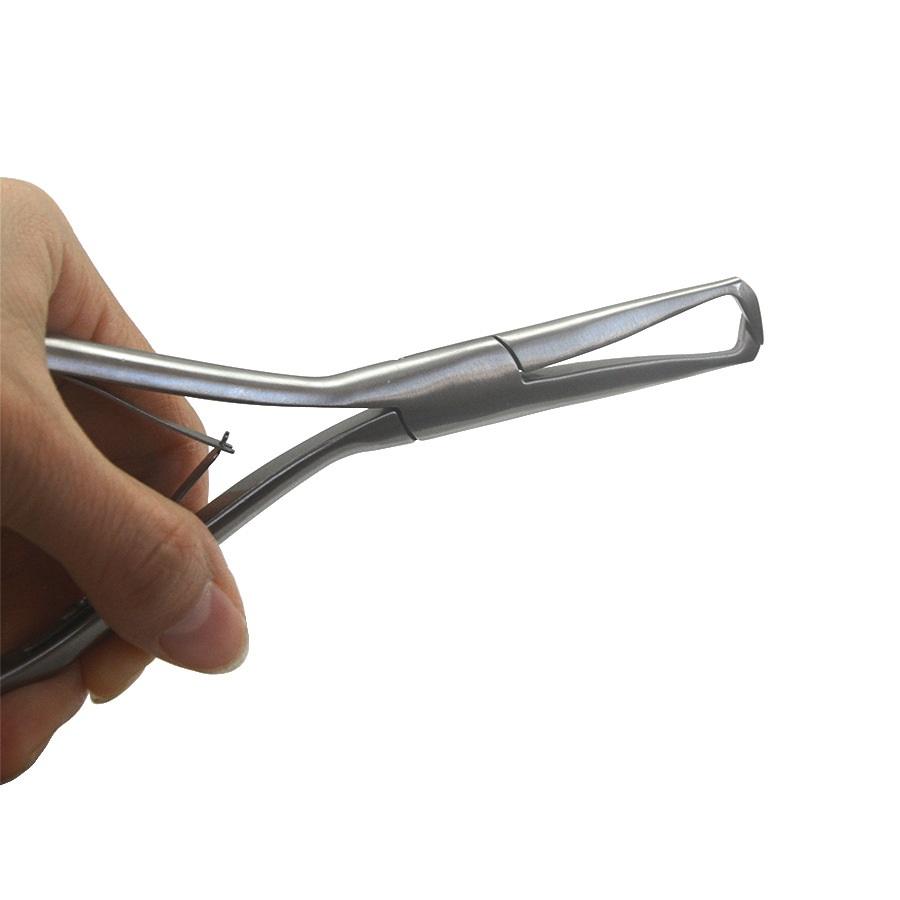 1 PC 6 Inch Silver Stainless Steel Hair Extension Pliers with Two Teeth Keratin Hair Extensions Removal Tools