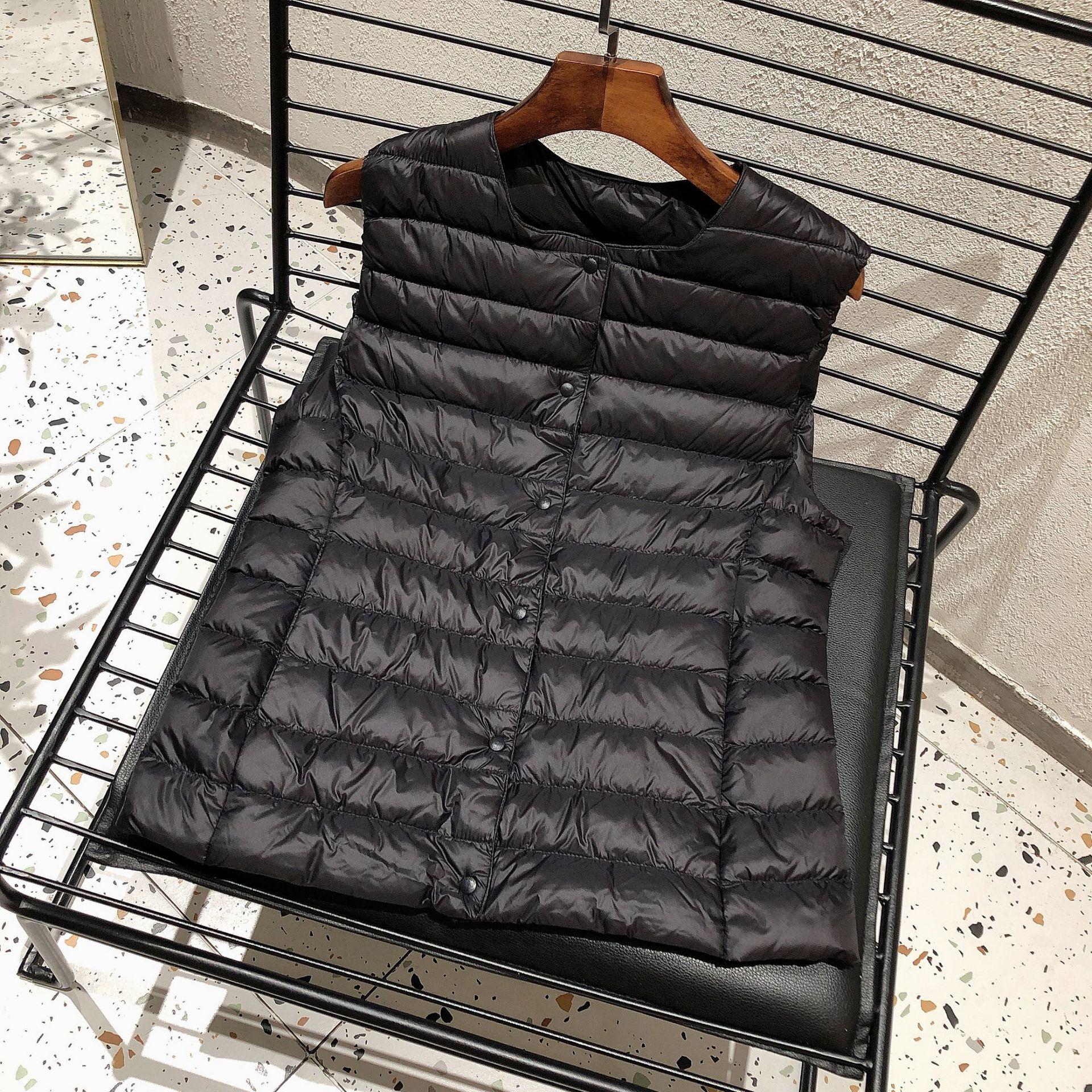 

Новинка 2023 года, женская куртка-пуховик без рукавов, весна-зима, женский 90% белый утиный пух, ультралегкий компактный теплый жилет с подкладкой на пуху XXL