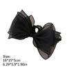 Fashion Hair Clip Bows Detailing Secure Spring Clamp Hair Decoration For Workouts Office Or Casual Outings