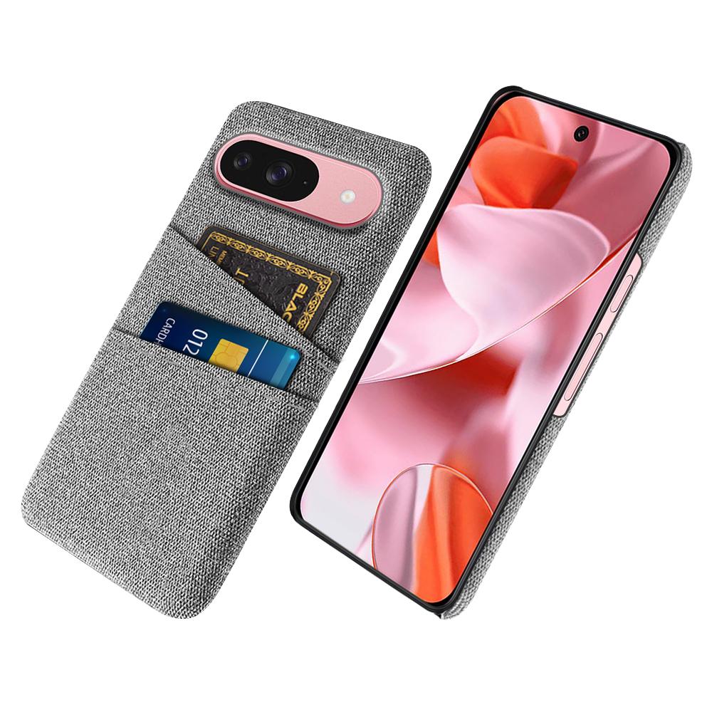 For Google Pixel 10/10 Pro Case Cloth + Hard PC Phone Cover with Dual Card Slots