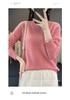 Women's Cashmere Sweater: Round Neck, Solid Color, Long Sleeve, Thickened Knit, Versatile Slim Fit, Autumn/Winter Pullover.