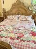 Cute Cartoon Lolita Pure Cotton Bedsheet and Duvet Cover Set – All-Cotton, Four-Piece Set