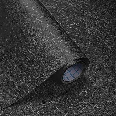 Black Waterproof Self-Adhesive Wallpaper & Silk-like PVC Film: Best for Bathroom, Cafe and Bedroom Makeovers
