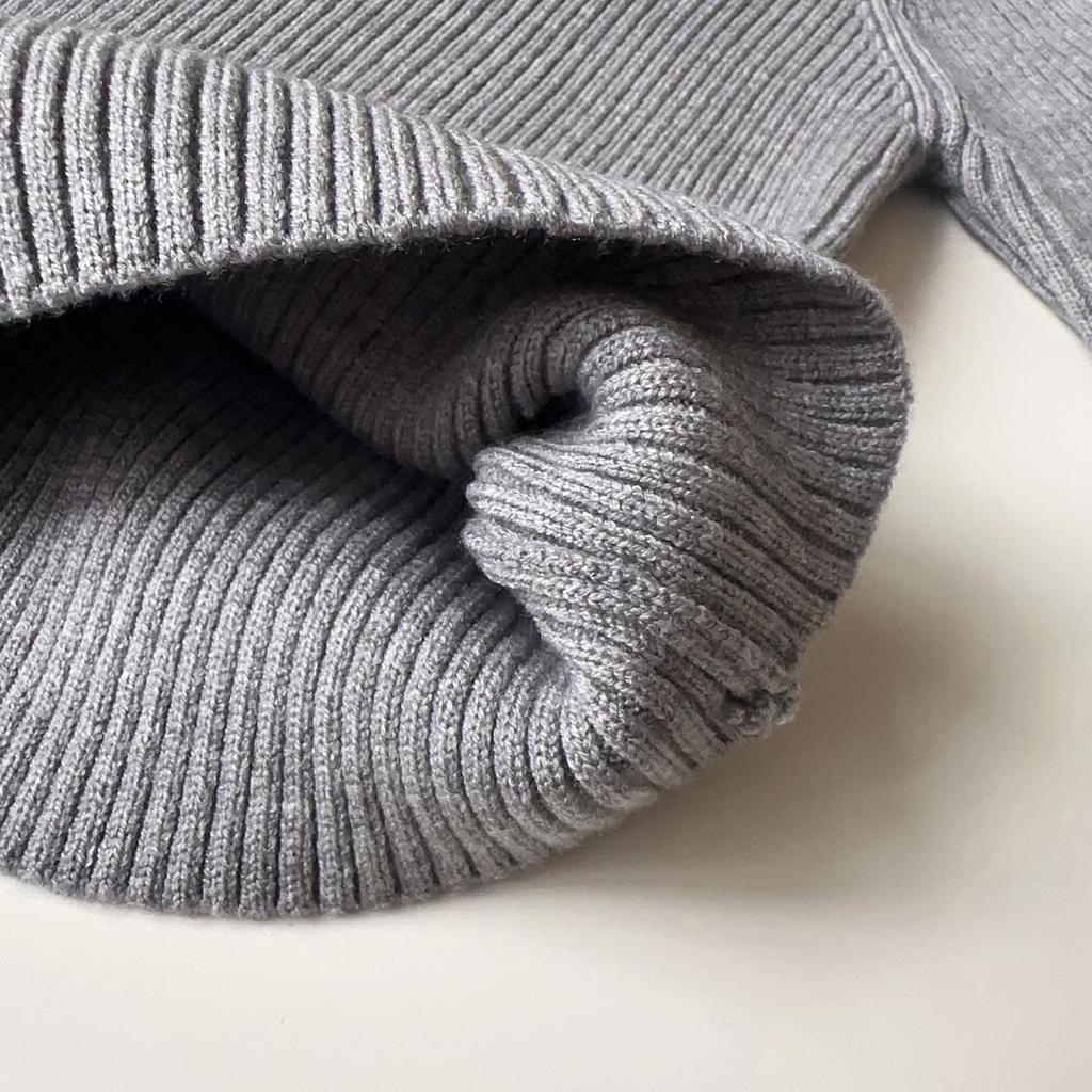 Girls' Lace Collar Knitted Sweater - Winter Long Sleeve Top