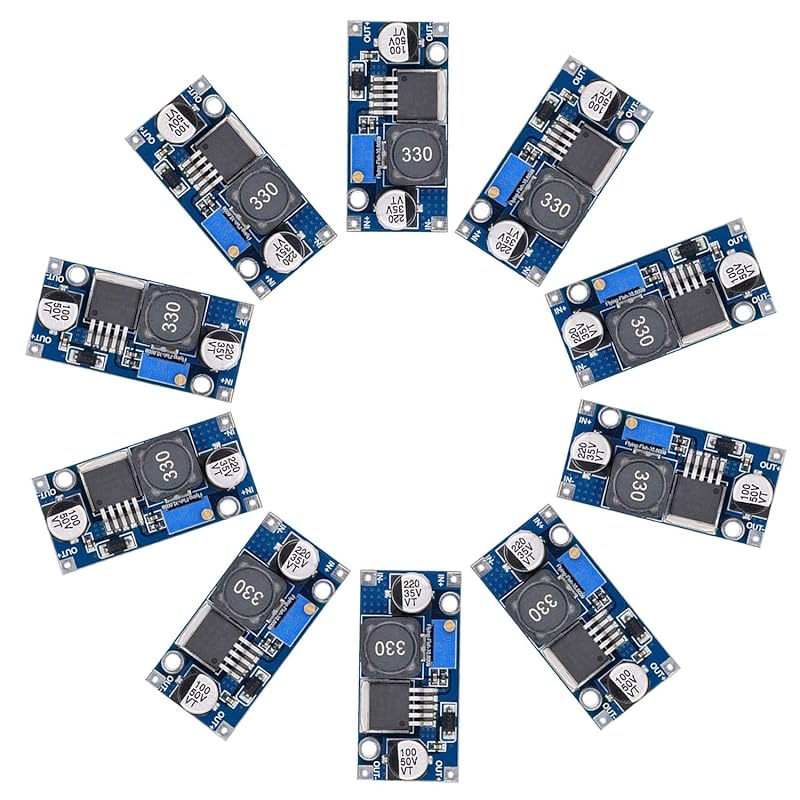 XL6009 DC to DC Boost Converter 3.0-30V to 5-35V Step-up Transformer Power Module, Pack of 6