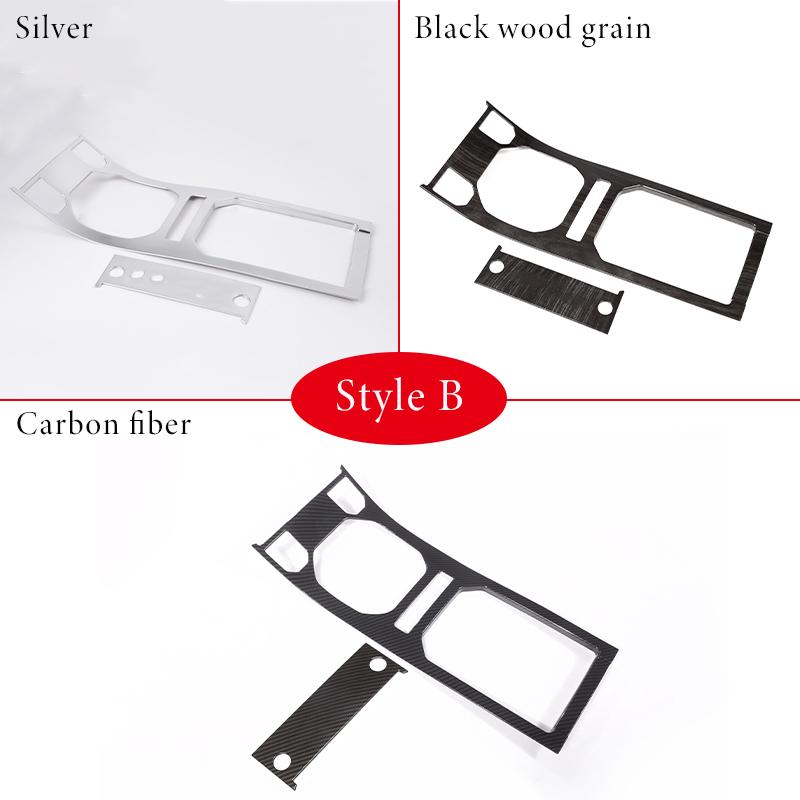 For Land Rover Range Rover Evoque 2011-19 ABS Chrome/Carbon Fiber Center Control Panel Cover Decorative Sticker Car Accessories