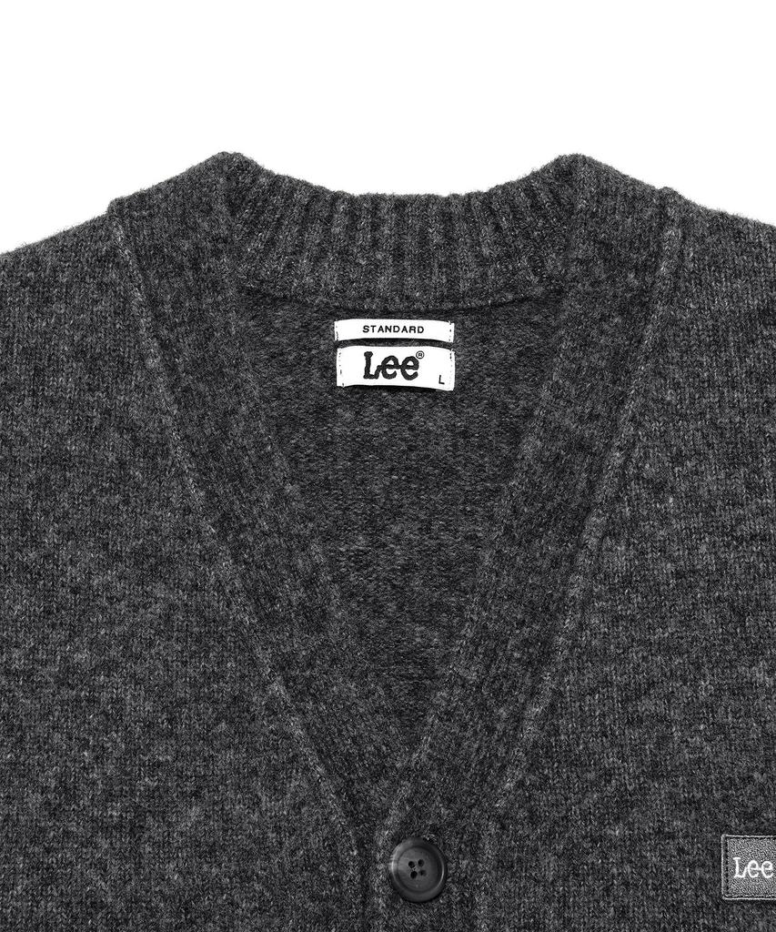 Lee V-Neck Cardigan Charcoal