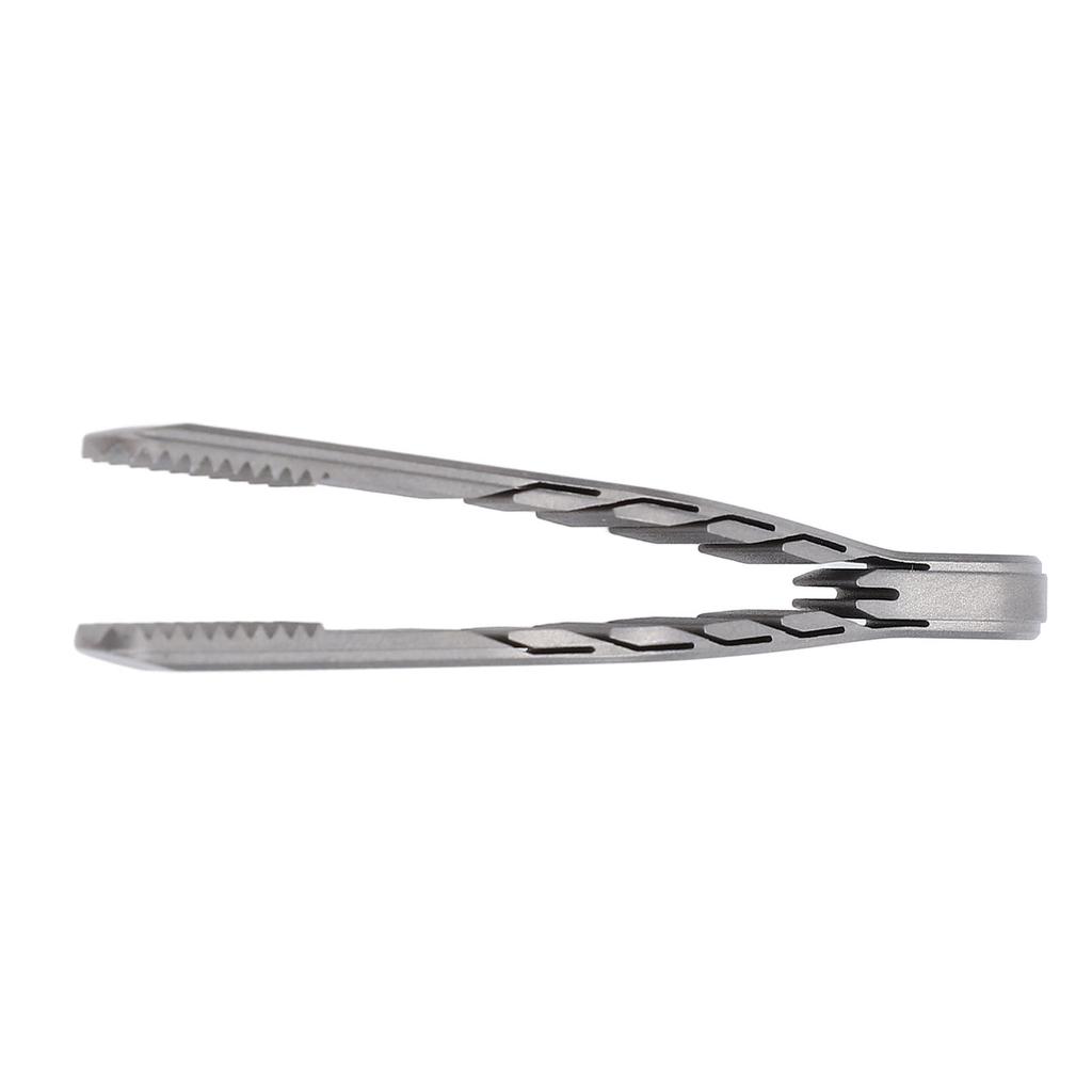 Mini Keychain Tweezer TC4 Ti Alloy Portable Pocket EDC Small Tweezer Outdoor Gadget with Key Ring for Camping