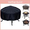 Fire Pit Cover With Dustproof Rainproof Uv Resistant Oxford Fabric For Outdoor Bbq Equipment
