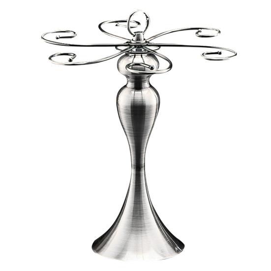 

Элегантный металлический бокал для вина, подвесной держатель для хранения, сушилка для дисплея серебряный