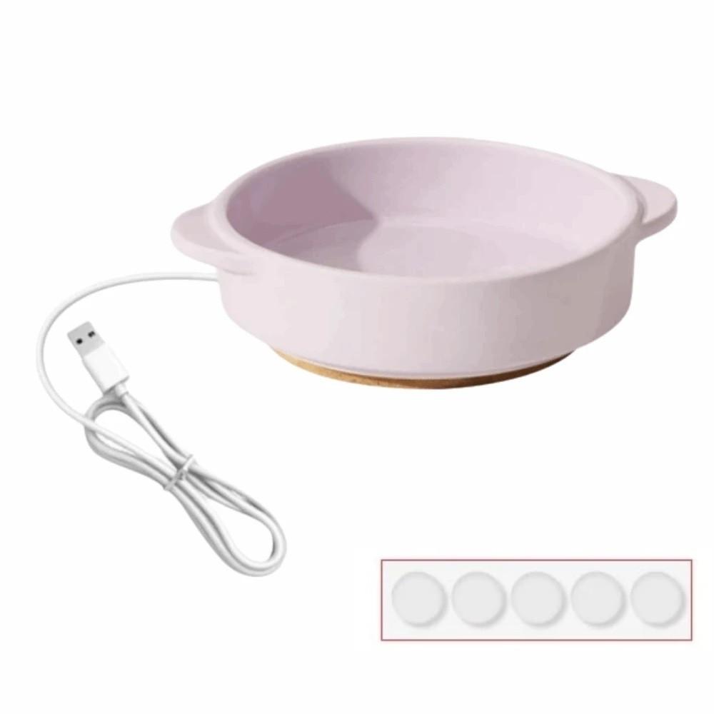Constant Temperature Heated Ceramic Cat Bowl Neck-Protecting Dog Drinking Bowl Small Dog