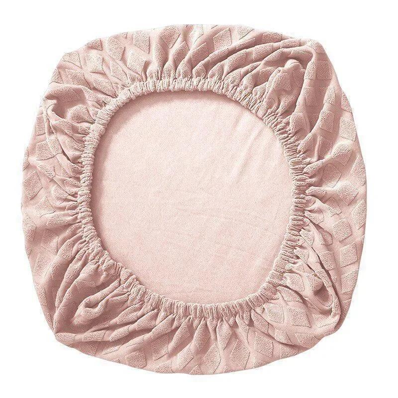 1 шт. Эластичный чехол на офисное кресло из спандекса, жаккардовый чехол на сиденье, флисовый чехол с ананасовой решеткой, эластичный протектор для компьютерного кресла розовый