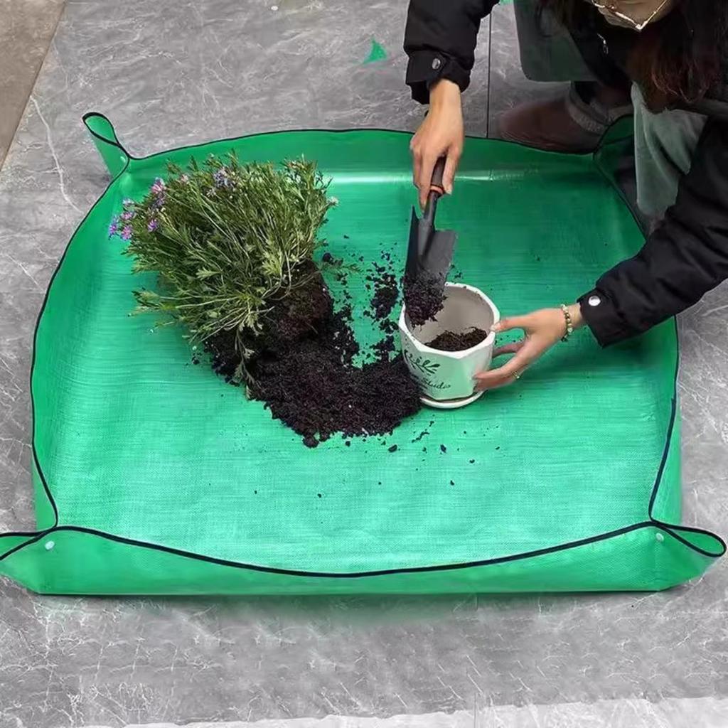 1pc Planting Mat Gardening Potting Pad Foldable Garden Plant Flower Pot Transplanting Waterproof Mats