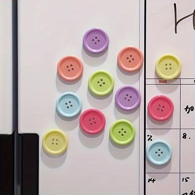6/12 pezzi Adesivo Frigorifero Plastica Magnete Bacheca Messaggi Muro Fotografico Nordico Stile Coreano 3cm