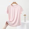 Women's Slimming U-Neck Short Sleeve Solid T-Shirt - Summer Fashion Basic