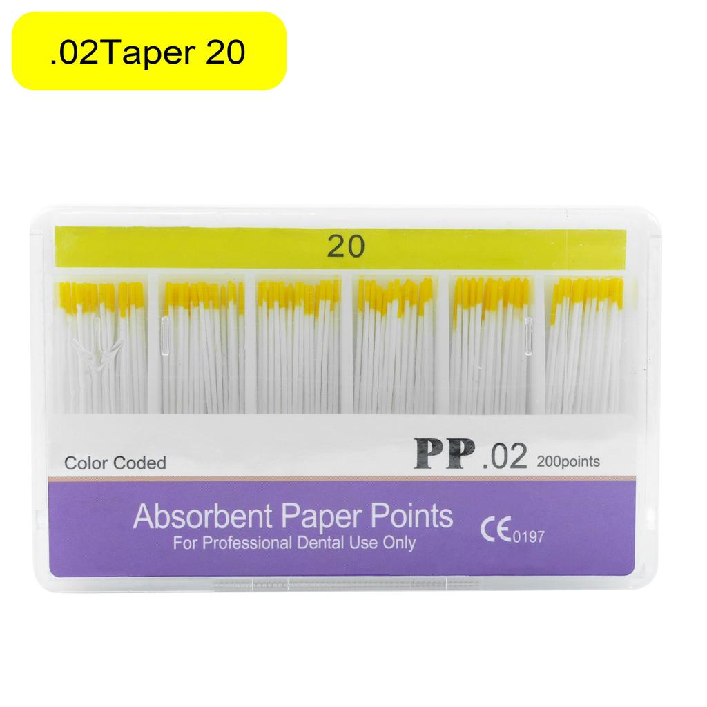 Dental Absorbent Paper Points Moisture Absorbing Paper Tips Taper 0.02 0.04 0.06 Endodontics Dental Clinics Consumables