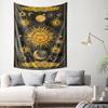Vintage Astronomy Theme Tapestry  Sun Moon and Constellation Wall Hanging Decorative Cloth