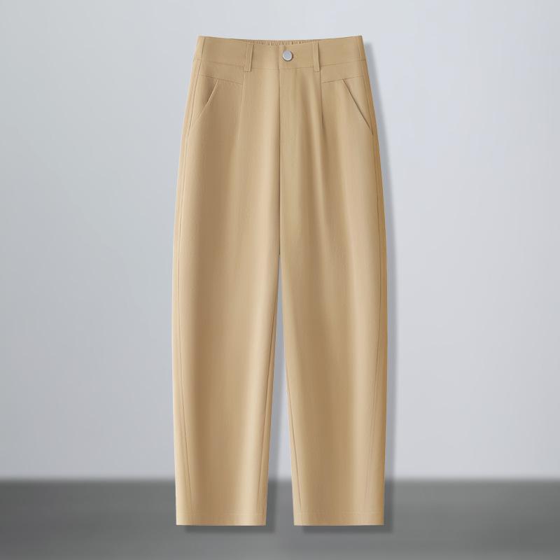 Summer High-Waisted Wrinkle-Resistant Banana Scythe Pants 2025 - Petite, Versatile, Casual Nine-Point Loose Fit