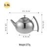 Homeglen Thickened Stainless Steel Tea Kettle with Infuser