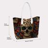 Celtic Knot Skull Pattern Stylish Large Tote Bag For Daily Use