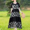 Elegant Dresses for Women Plus Size Casual Loose Short Sleeve Long Dress Women Summer Vintage Clothes