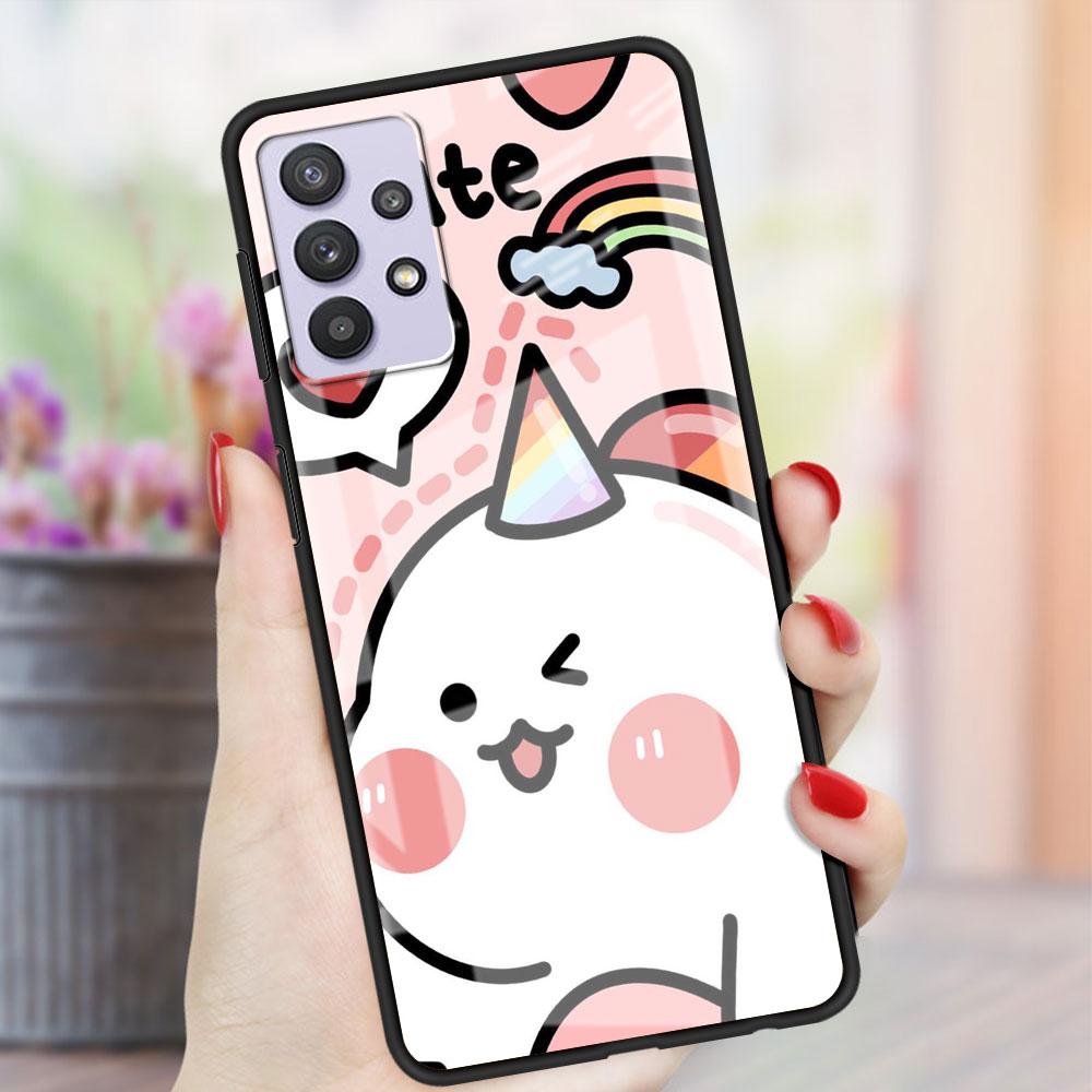 

Мультяшный стеклянный чехол с динозавром для Samsung Galaxy A52 A71 A50 A51 A70 A21s A31 A72 A10 A12 A30 A22 5G Samsung A53 5G