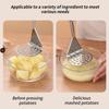 Potato Masher Stainless Steel Manual Garlic Masher Kitchen Mud Press Mashed Potato Ricer Press For Baby Food Avocado