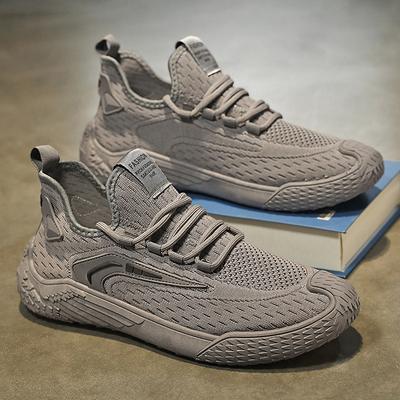Summer Men's Shoes  New Breathable Fly-woven Mesh Shoes Men's Trend Versatile Sports Shoes Casual Running Shoes