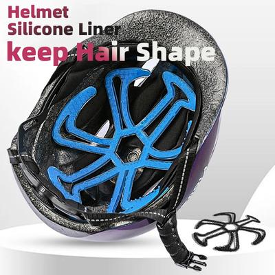 ISGTDRM Motorcycle Helmet Silicone Lining Flexible Deformation Resistant Cycling Vehicle Helmet Lining Heat-resistant Ventilated