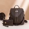 2024 Women's Retro Korean Style Anti-theft Large Capacity Printed Backpack for Casual Travel