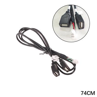 Multimedia Car Player Wire Harness Plug Connector 6 Pin Dual Usb Interface Cable Adapter For Android Radio Navigation