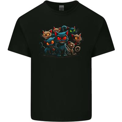 Evil Cat Gang Demonic Unisexs Light Cotton TShirt