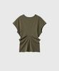 GENERALIDEA Back Point Draped T-Shirt [Khaki] / Gf2Lts524