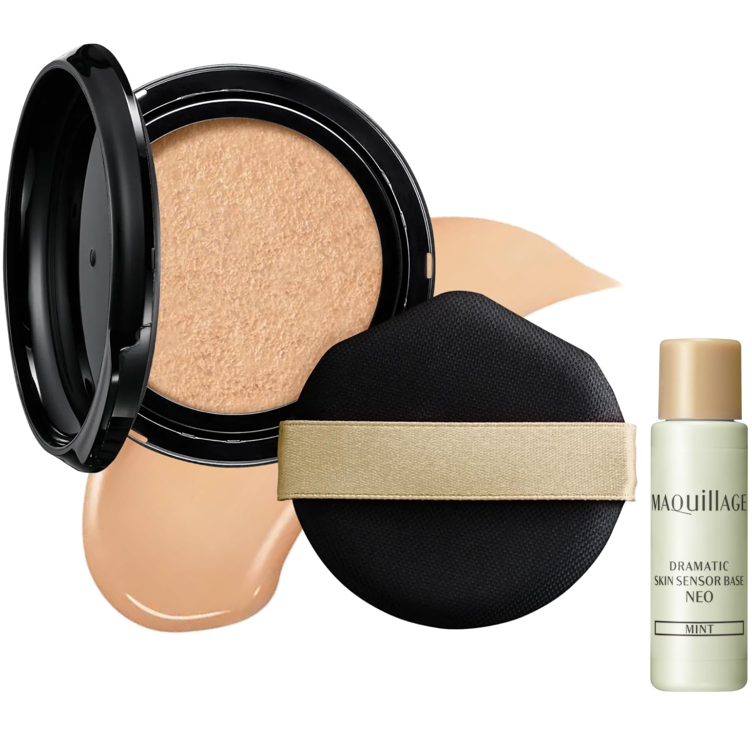 

Maquillage Dramatic Essence Cushion Glow 1 (Refill) 13g with small makeup base SPF50+ PA++++ | Foundation | Liquid | Fragrance-free | Cushion foundati