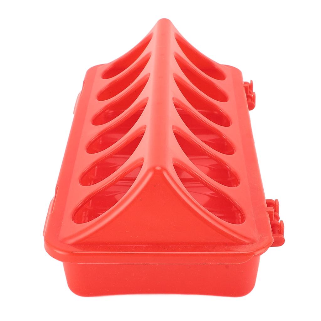 5Pcs Bird Feeding Dish Plastic Anti Spill Flip Top Pigeon Feeder Small Poultry Feeding Tray with Holes for Pigeon Birds Poultry
