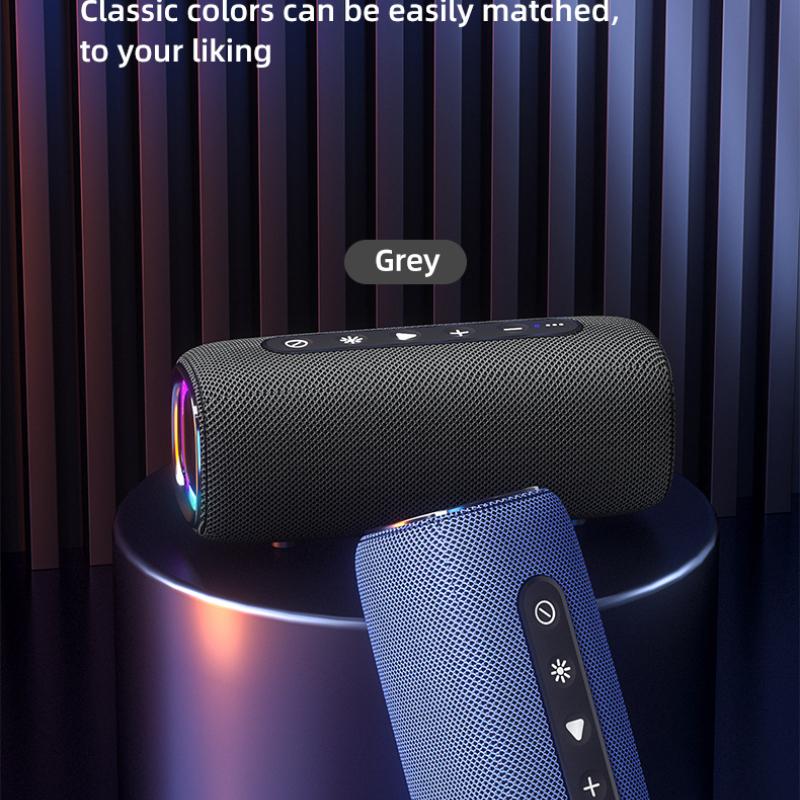 20W Wireless Bluetooth Speaker EBS608 Hifi Boombox Bluetooth 5.3 Powerful Bass RGB LED Light TF Card USB disk Play Long Playback Time for Music